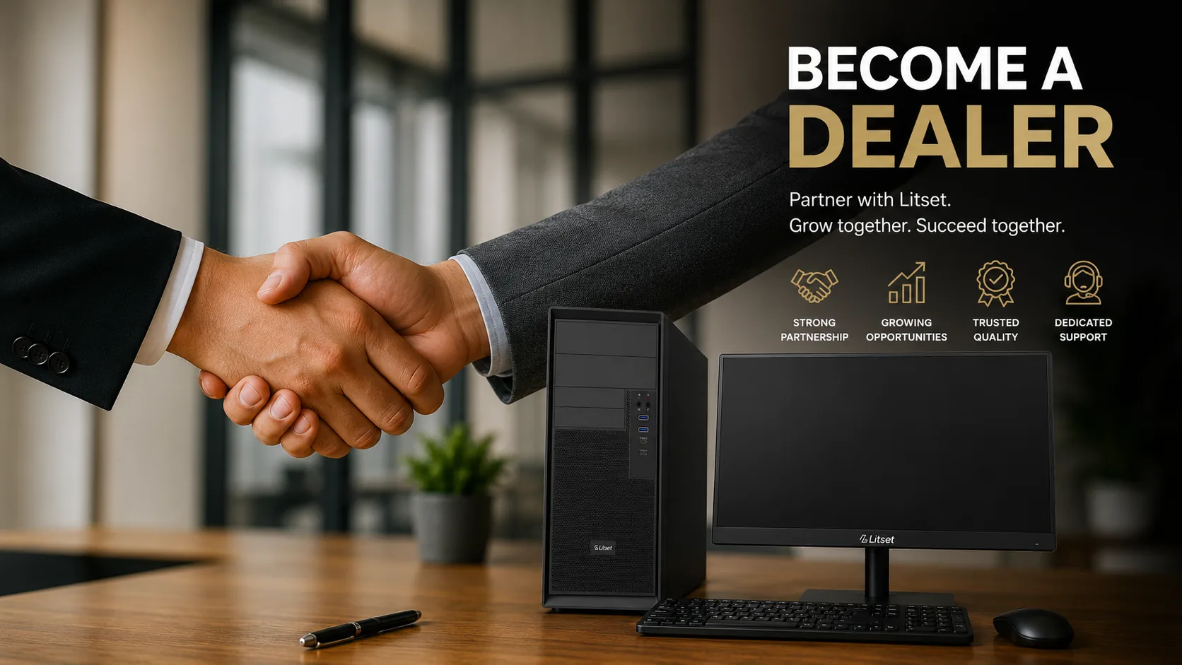 Become a Litset dealer &mdash; partner with Litset, grow together, succeed together